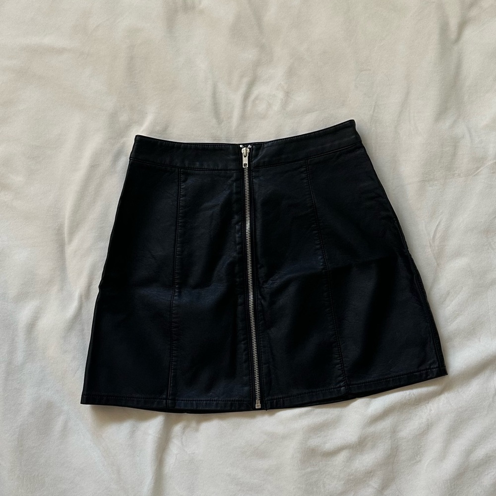 Black Leather Skirt